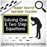 Algebra Solving One and Two Step Equations Super Secret Fu