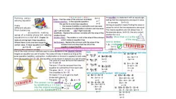 Preview of Algebra - Solving linear equations