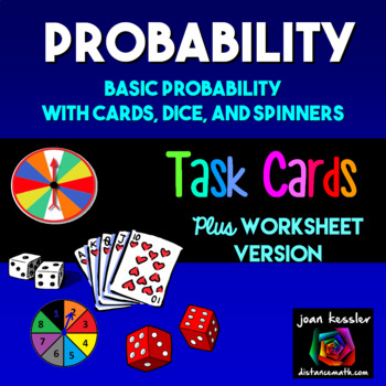 Preview of Algebra Statistics Probability Task Cards