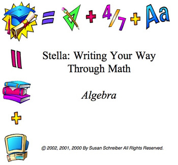 Preview of Algebra Stella Curriculum Package