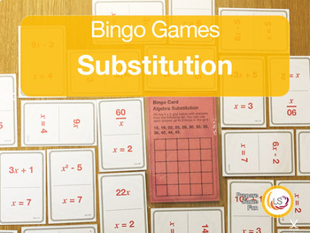 Preview of Algebra Substitution Bingo