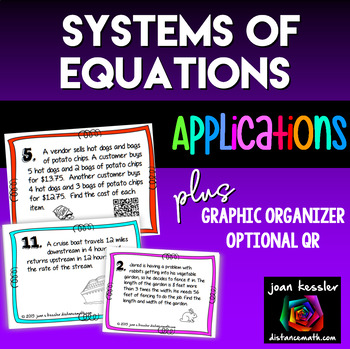 Preview of Systems of Equations Applications Word Problems