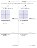 Systems of Equations Partner Activity (Graphing, Substitut