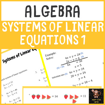 Preview of Systems of Linear Equations 1