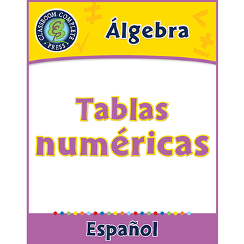 Preview of Álgebra: Tablas numéricas Gr. PK-2