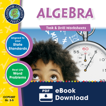 Preview of Algebra - Task & Drill Sheets Gr. 3-5 - Distance Learning