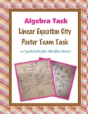 Algebra Team Task: Linear Equations City Poster