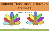Algebra Thanksgiving-Themed Activities