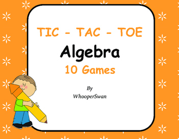 Preview of Algebra Tic-Tac-Toe