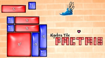 Preview of Algebra Tile Factris - Factoring Computer Game