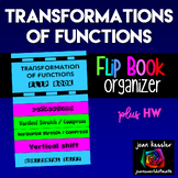 Transformations of Functions Foldable Flip Book plus HW