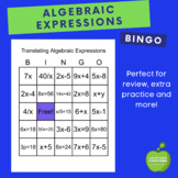 Algebraic Expressions--BINGO Game