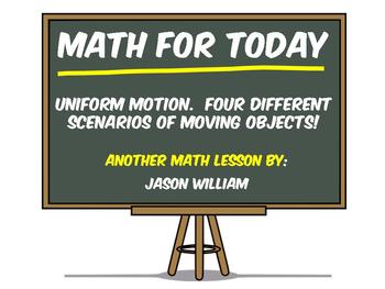 Preview of Algebra - Uniform Motion