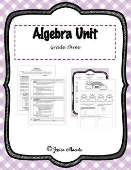 Preview of Algebra Unit