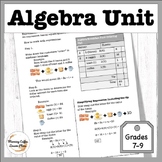 Algebra Unit, Differentiated, Expressions, Like Terms, Dis