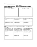 Algebra Unit Test Bundle - 6th Grade Math