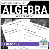 Algebraic Equations & Inequalities Unit Test Grade 8 ONTAR