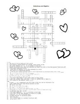 Math Crossword Puzzles Algebra Worksheets Teaching Resources Tpt