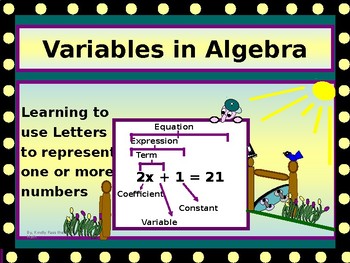 Preview of ALGEBRA PP: Variables and Variable Expressions/DISTANCE LEARNING/NO PREP