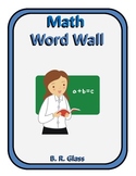 Algebra Visual Math Word Wall Cards