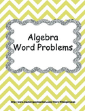 Algebra Word Problems Worksheets