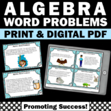 Pre Algebra 1 Multiplication and Division Word Problems Fr