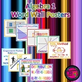 Algebra Word Wall Poster Set