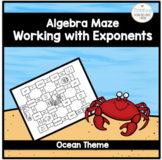 Algebra Working with Exponents Maze