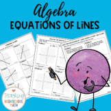 Algebra Writing and Graphing Equations of Lines Packet