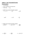Algebra exponent expressions and simplification
