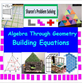Preview of Algebra through Geometry Problems, Rubrics, Answer Keys, and Activities
