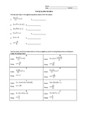 Algebraic Equations (Supporting with Reasons) Geometry Log