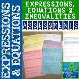 Expressions, Equations and Inequalities Assessments