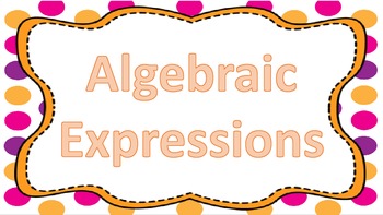 algebraic expression clipart
