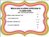 Algebraic Expressions