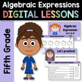 Algebraic Expressions 5th Grade Interactive Google Slides 