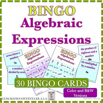 Bingo cards set of 60