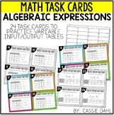 Algebraic Expressions (Input/Output) Task Cards
