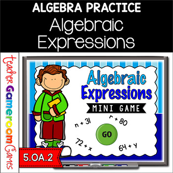 Preview of Algebraic Expressions Mini Game