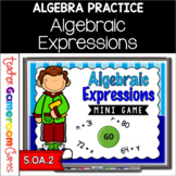 Algebraic Expressions Mini Game