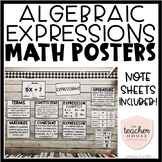 Algebraic Expressions Posters
