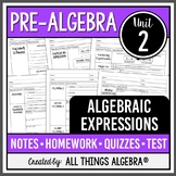 Algebraic Expressions (Pre-Algebra Curriculum - Unit 2) | All Things Algebra®