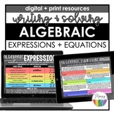 Evaluating Algebraic Expressions + Equations | Digital + Print