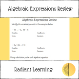 Algebraic Expressions Review