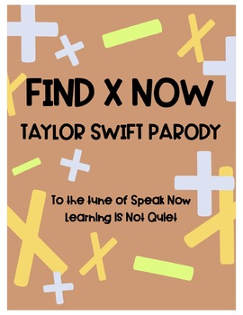 Preview of Algebraic Expressions (Taylor Swift Speak Now) (Lyrics, Themed Worksheet, Video)