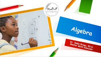 Preview of Algebraic Expressions - Vocab, Combining Like Terms, & Distributive Property