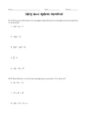 Equivalent Expressions Worksheets Teaching Resources | Teachers Pay