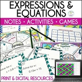 Algebraic Expressions and Equations (One Step) Bundle