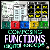 Algebraic Function Composition Digital Math Escape Room Activity