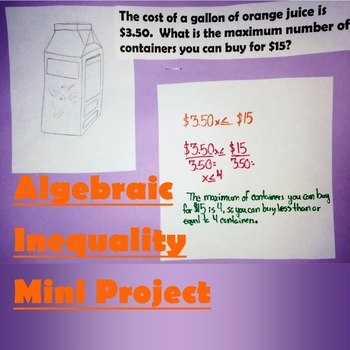 Preview of Algebraic Inequality Review Mini Project